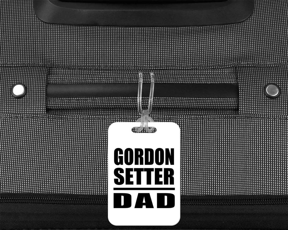 Gordon Setter Dad - Luggage Bag Tag