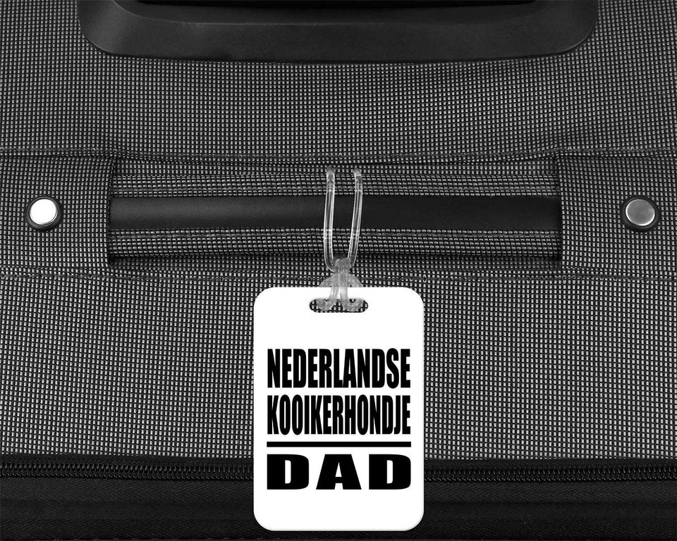 Nederlandse Kooikerhondje Dad - Luggage Bag Tag