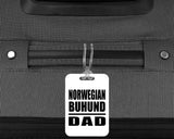 Norwegian Buhund Dad - Luggage Bag Tag