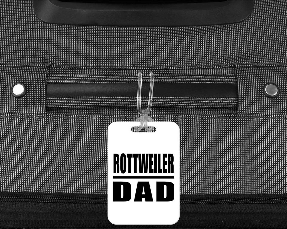 Rottweiler Dad - Luggage Bag Tag