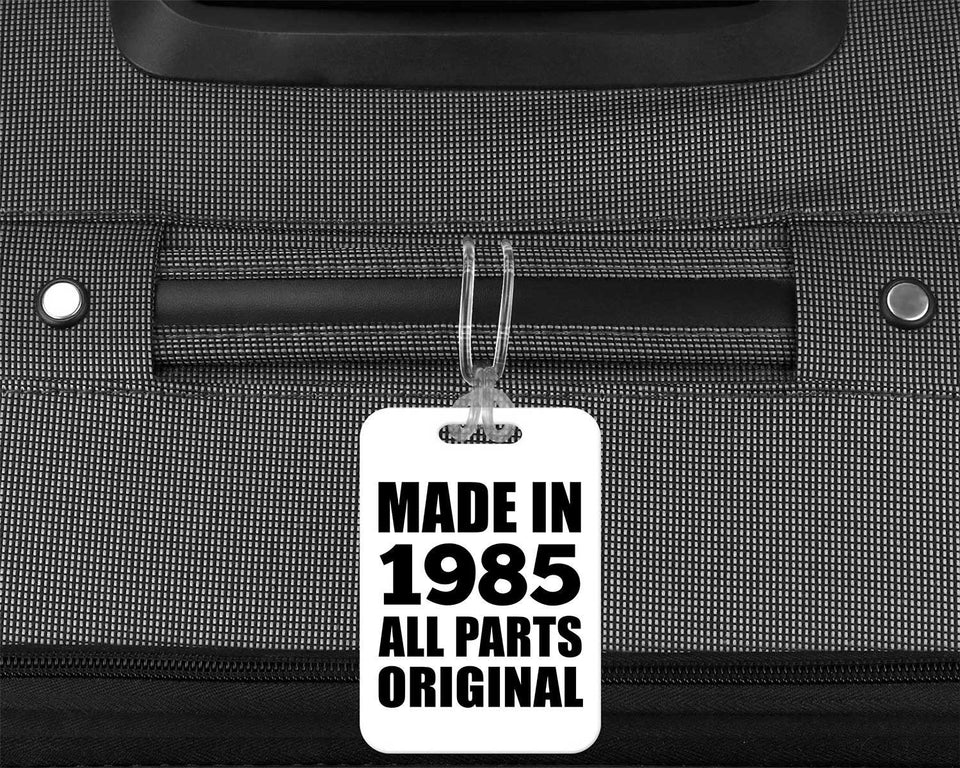 39th Birthday Made in 1985 All Parts Original - Luggage Bag Tag