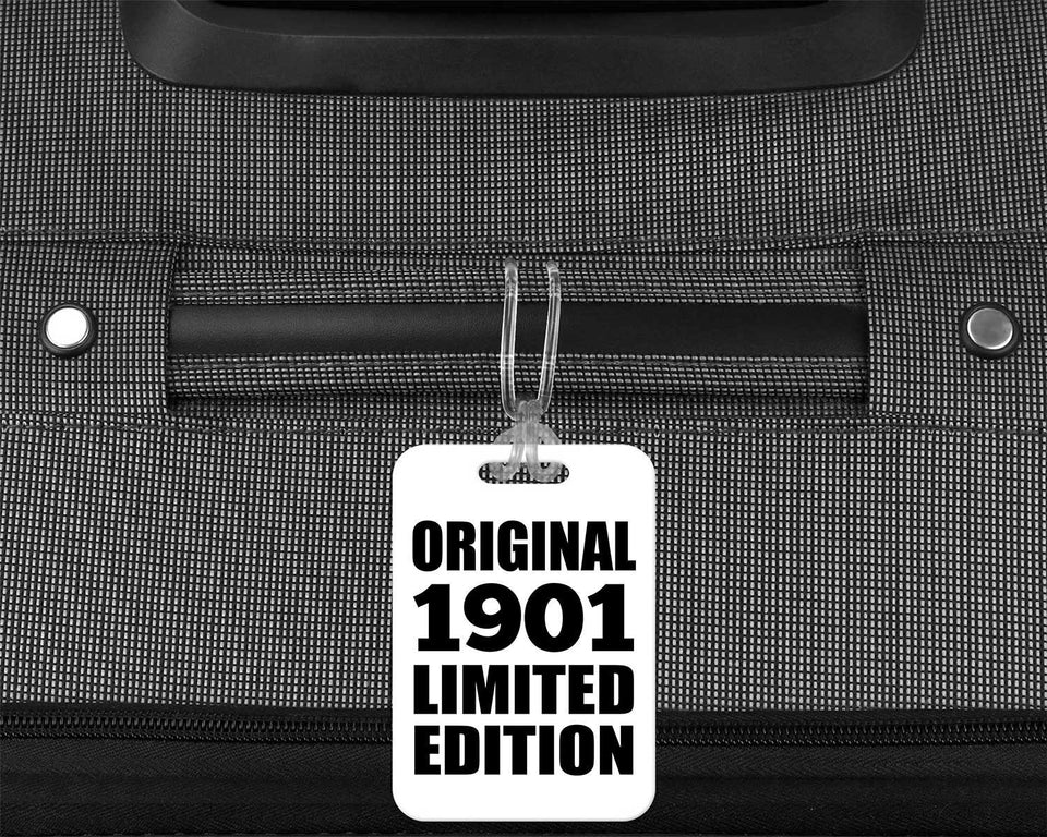 123rd Birthday Original 1901 Limited Edition - Luggage Bag Tag