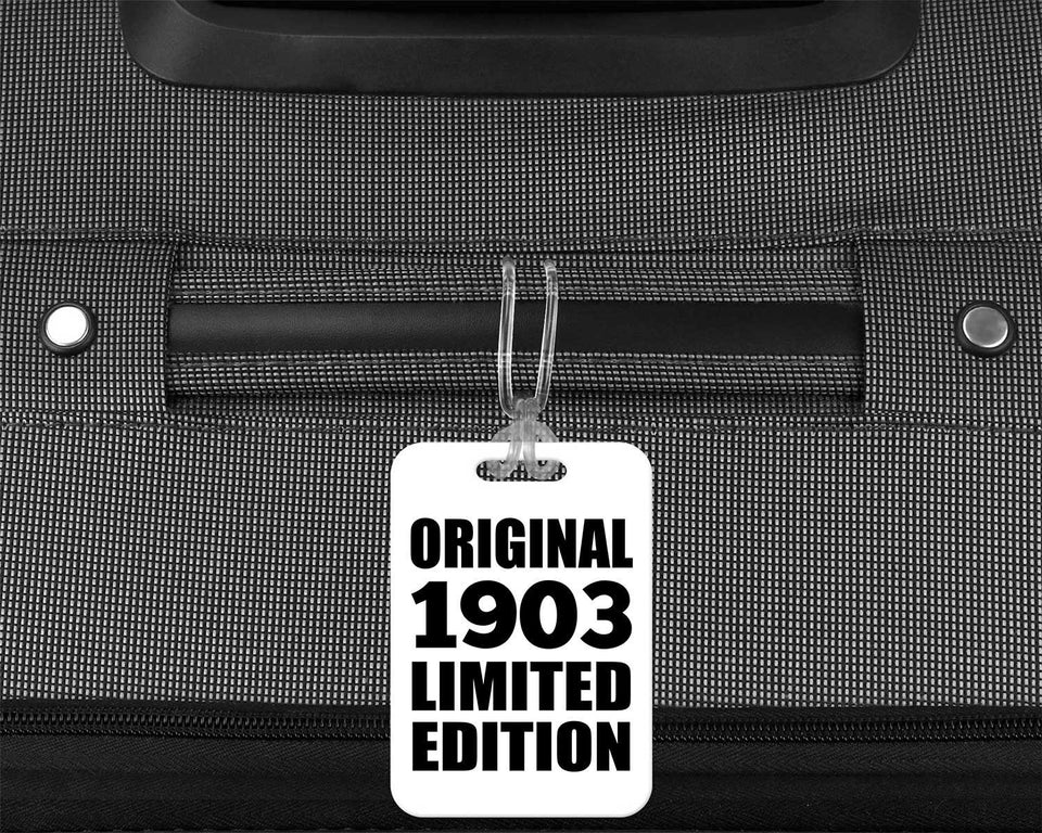 121st Birthday Original 1903 Limited Edition - Luggage Bag Tag
