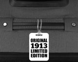 111th Birthday Original 1913 Limited Edition - Luggage Bag Tag