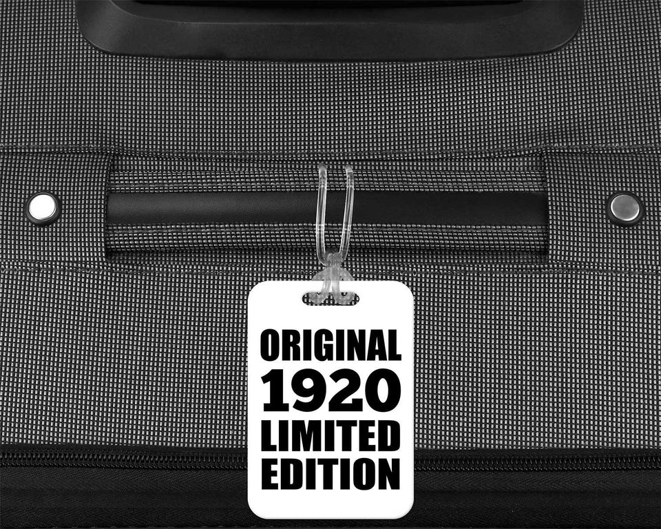 104th Birthday Original 1920 Limited Edition - Luggage Bag Tag