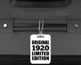 104th Birthday Original 1920 Limited Edition - Luggage Bag Tag