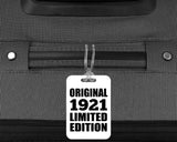 103rd Birthday Original 1921 Limited Edition - Luggage Bag Tag