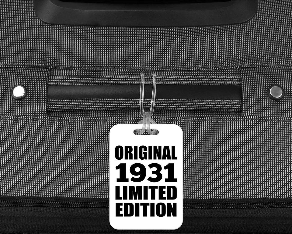 93rd Birthday Original 1931 Limited Edition - Luggage Bag Tag