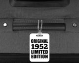 72nd Birthday Original 1952 Limited Edition - Luggage Bag Tag