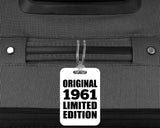 63rd Birthday Original 1961 Limited Edition - Luggage Bag Tag