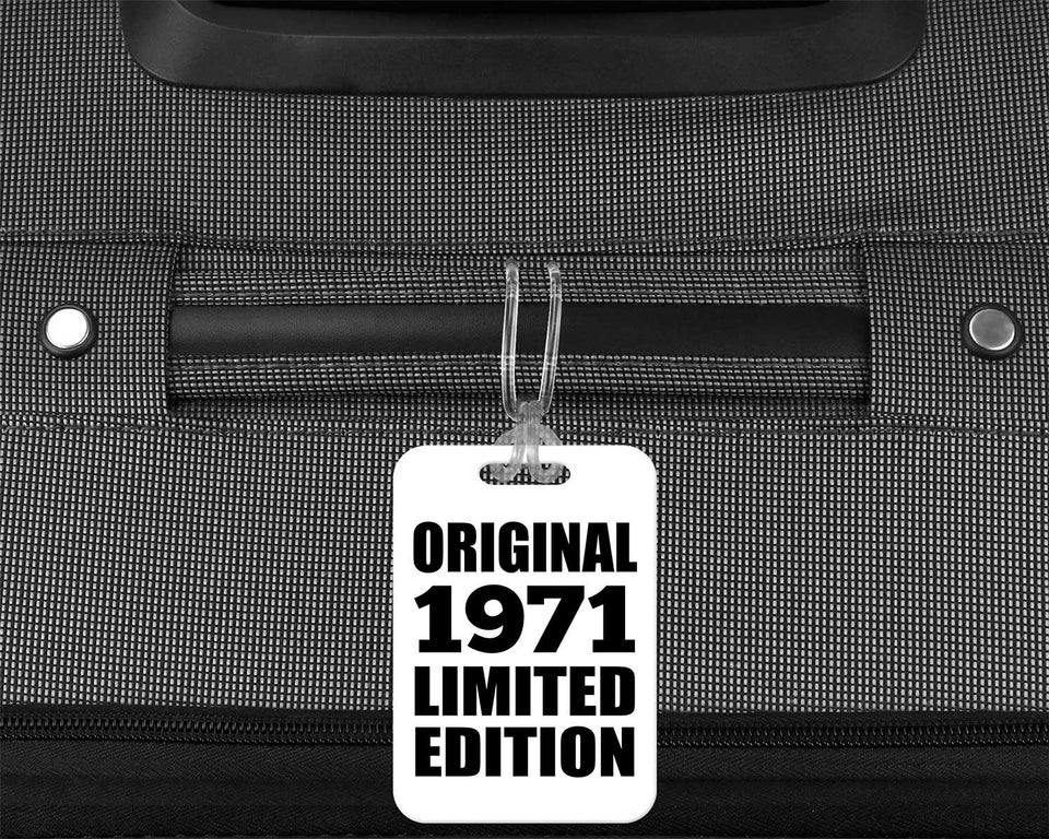 53rd Birthday Original 1971 Limited Edition - Luggage Bag Tag