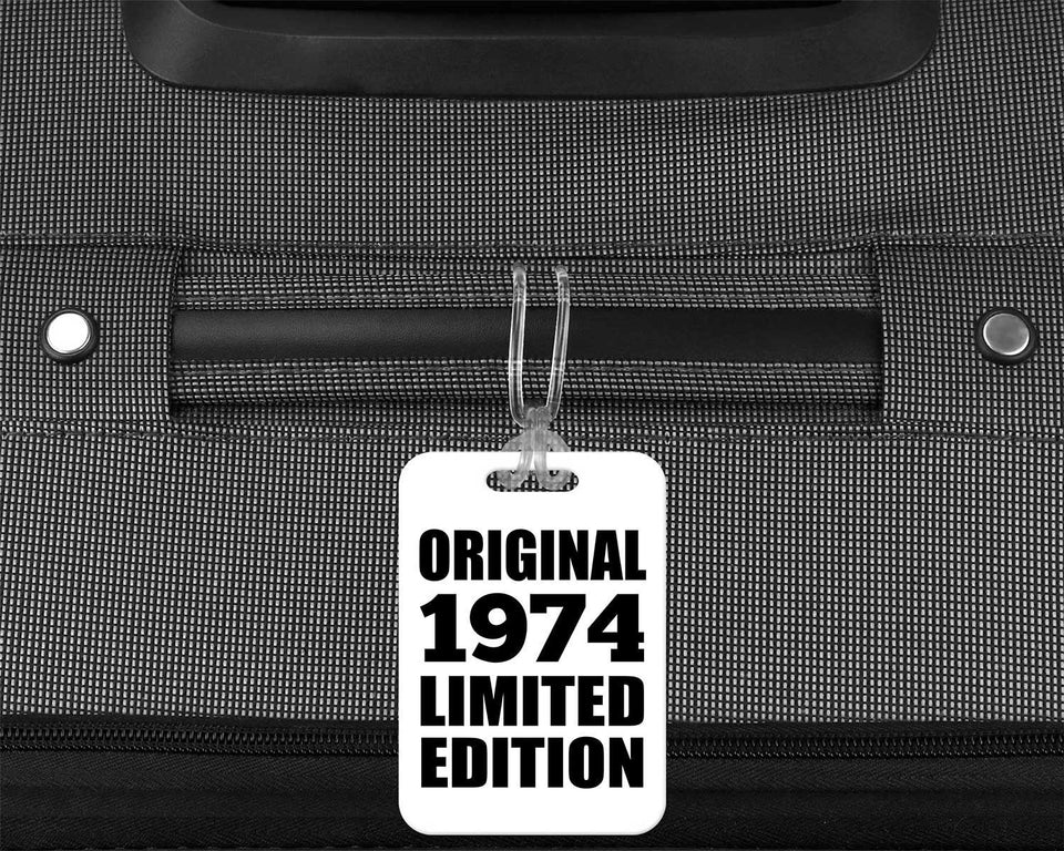 50th Birthday Original 1974 Limited Edition - Luggage Bag Tag