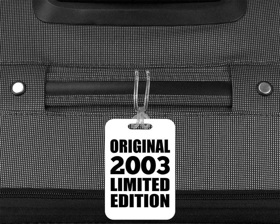 21st Birthday Original 2003 Limited Edition - Luggage Bag Tag