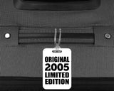 19th Birthday Original 2005 Limited Edition - Luggage Bag Tag