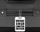 106th Birthday Vintage 1918 Limited Edition - Luggage Bag Tag