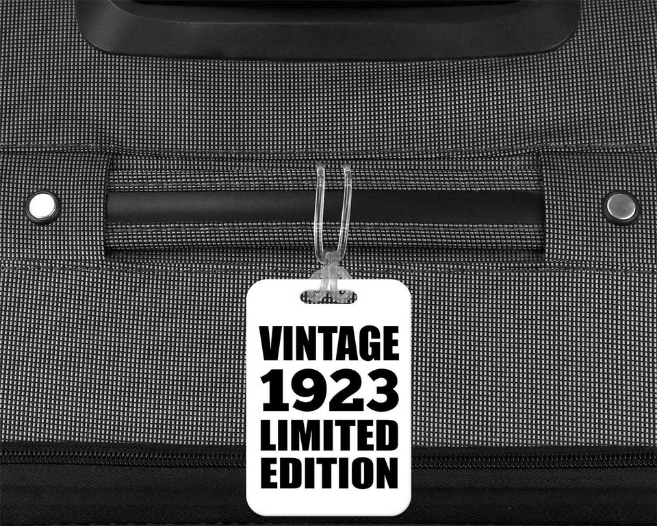 101st Birthday Vintage 1923 Limited Edition - Luggage Bag Tag
