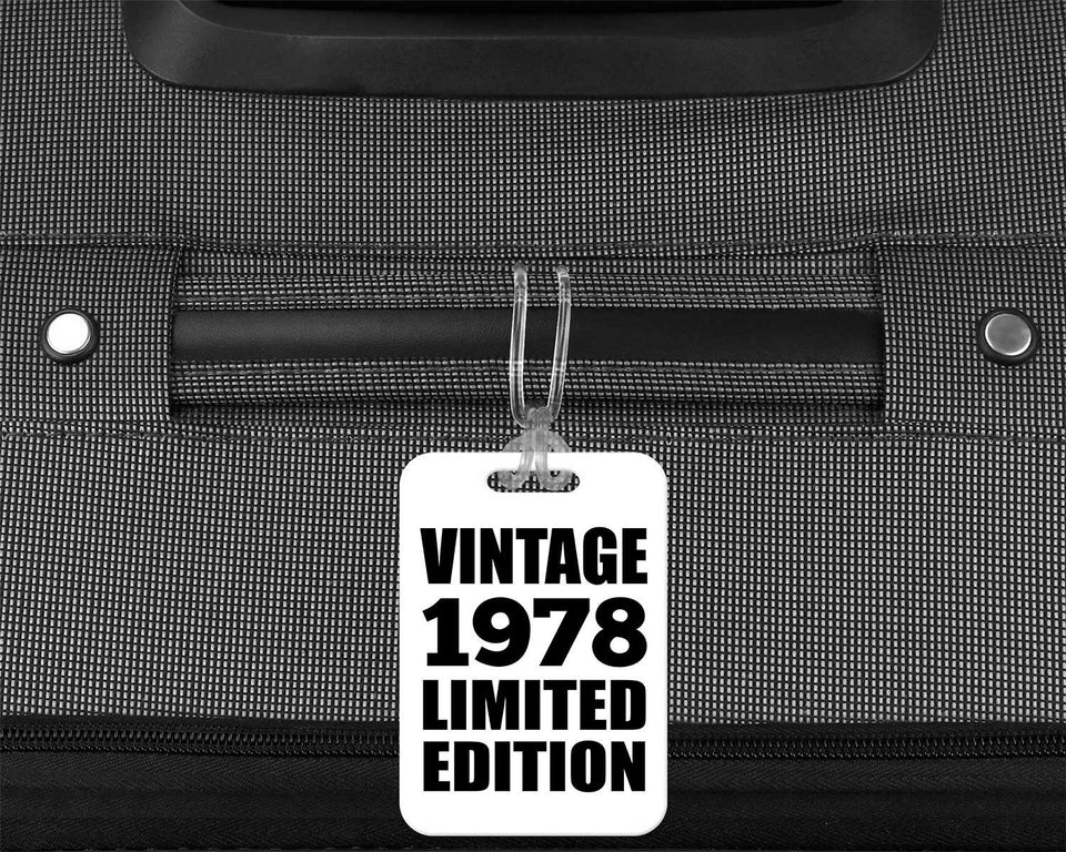 46th Birthday Vintage 1978 Limited Edition - Luggage Bag Tag