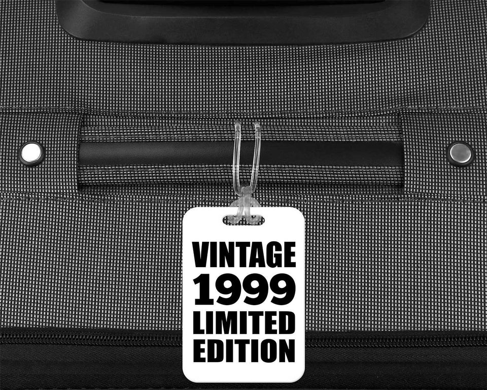 25th Birthday Vintage 1999 Limited Edition - Luggage Bag Tag