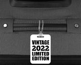 2nd Birthday Vintage 2022 Limited Edition - Luggage Bag Tag