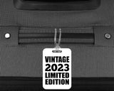 1st Birthday Vintage 2023 Limited Edition - Luggage Bag Tag