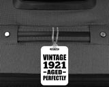103rd Birthday Vintage 1921 Aged Perfectly - Luggage Bag Tag