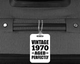 54th Birthday Vintage 1970 Aged Perfectly - Luggage Bag Tag