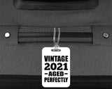 3rd Birthday Vintage 2021 Aged Perfectly - Luggage Bag Tag