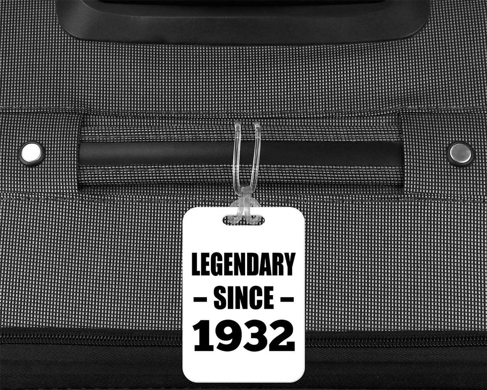 92nd Birthday Legendary Since 1932 - Luggage Bag Tag
