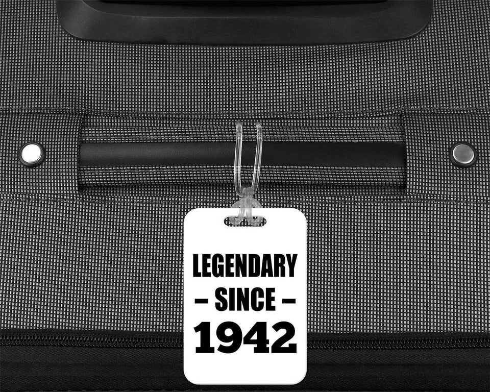 82nd Birthday Legendary Since 1942 - Luggage Bag Tag