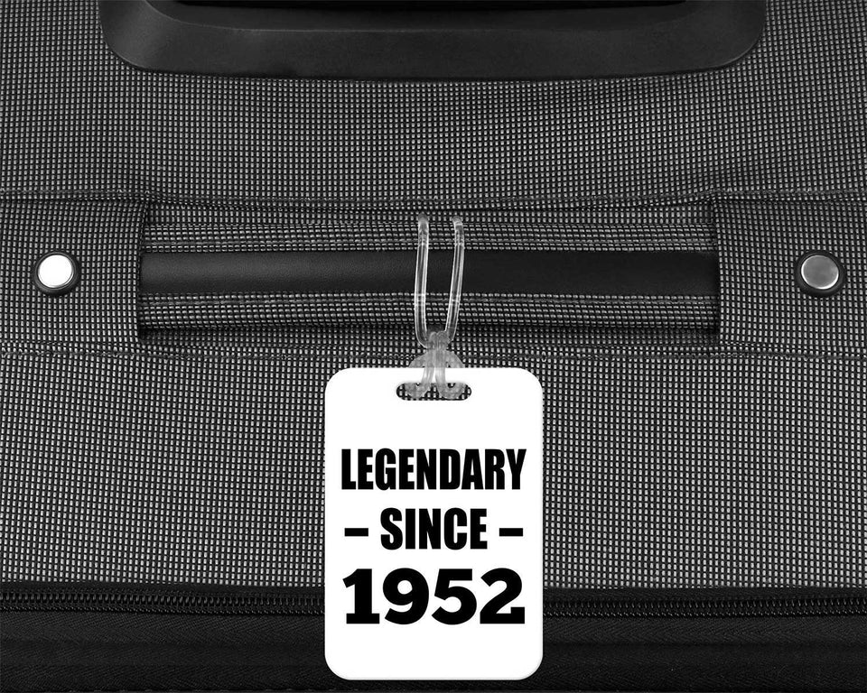 72nd Birthday Legendary Since 1952 - Luggage Bag Tag