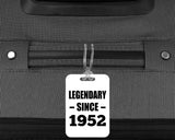 72nd Birthday Legendary Since 1952 - Luggage Bag Tag