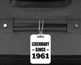 63rd Birthday Legendary Since 1961 - Luggage Bag Tag