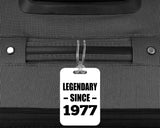 47th Birthday Legendary Since 1977 - Luggage Bag Tag