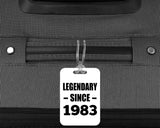 41st Birthday Legendary Since 1983 - Luggage Bag Tag