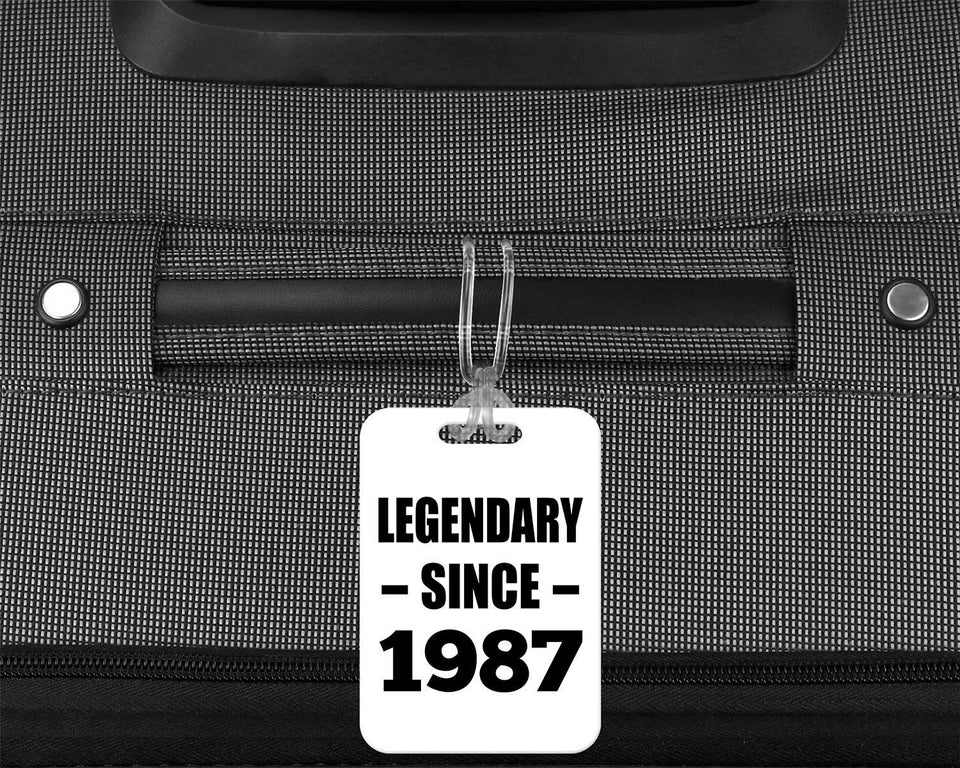 37th Birthday Legendary Since 1987 - Luggage Bag Tag