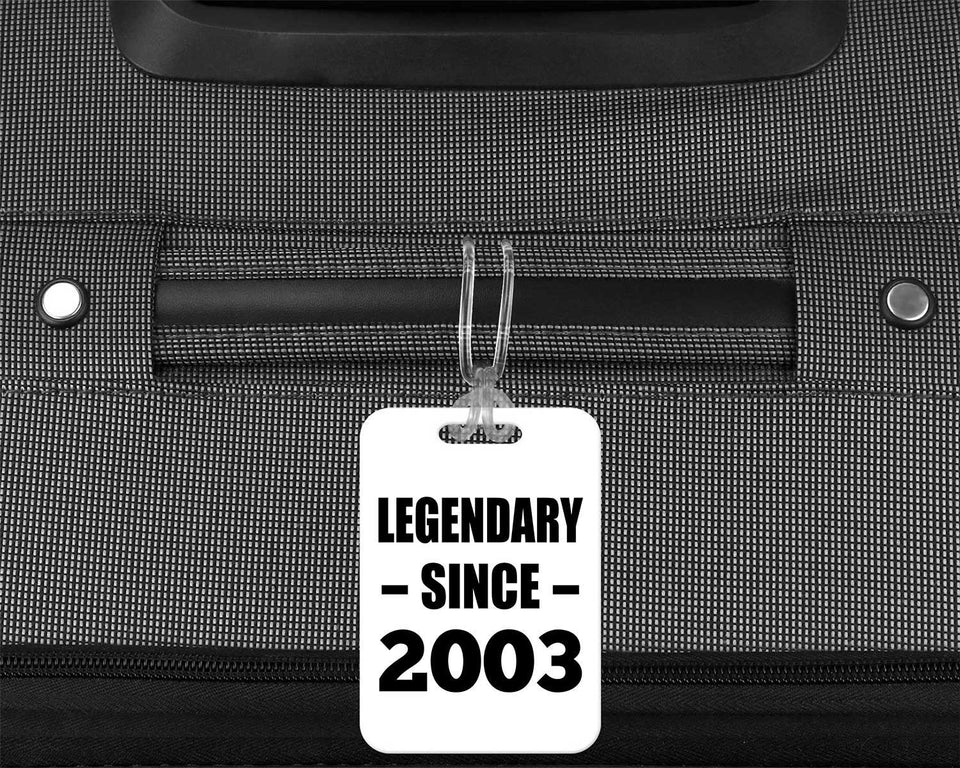 21st Birthday Legendary Since 2003 - Luggage Bag Tag