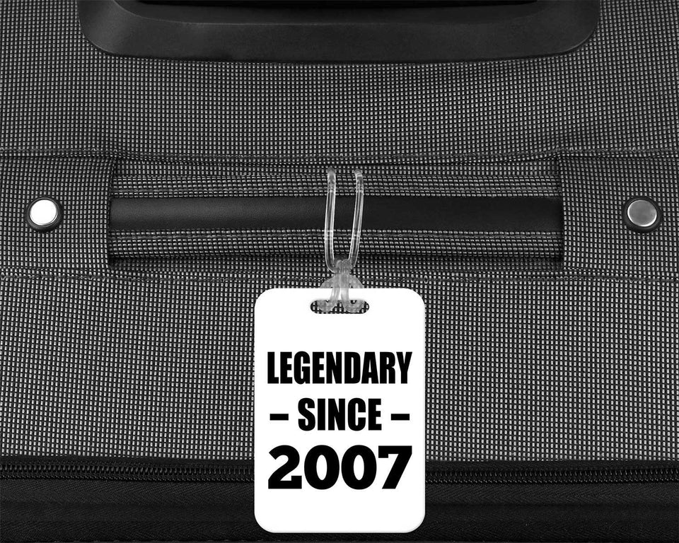 17th Birthday Legendary Since 2007 - Luggage Bag Tag