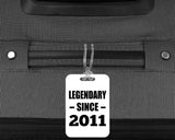 13th Birthday Legendary Since 2011 - Luggage Bag Tag