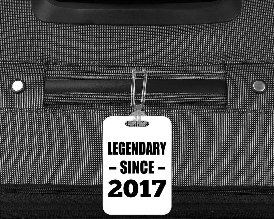 7th Birthday Legendary Since 2017 - Luggage Bag Tag
