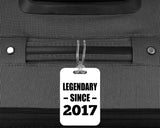 7th Birthday Legendary Since 2017 - Luggage Bag Tag