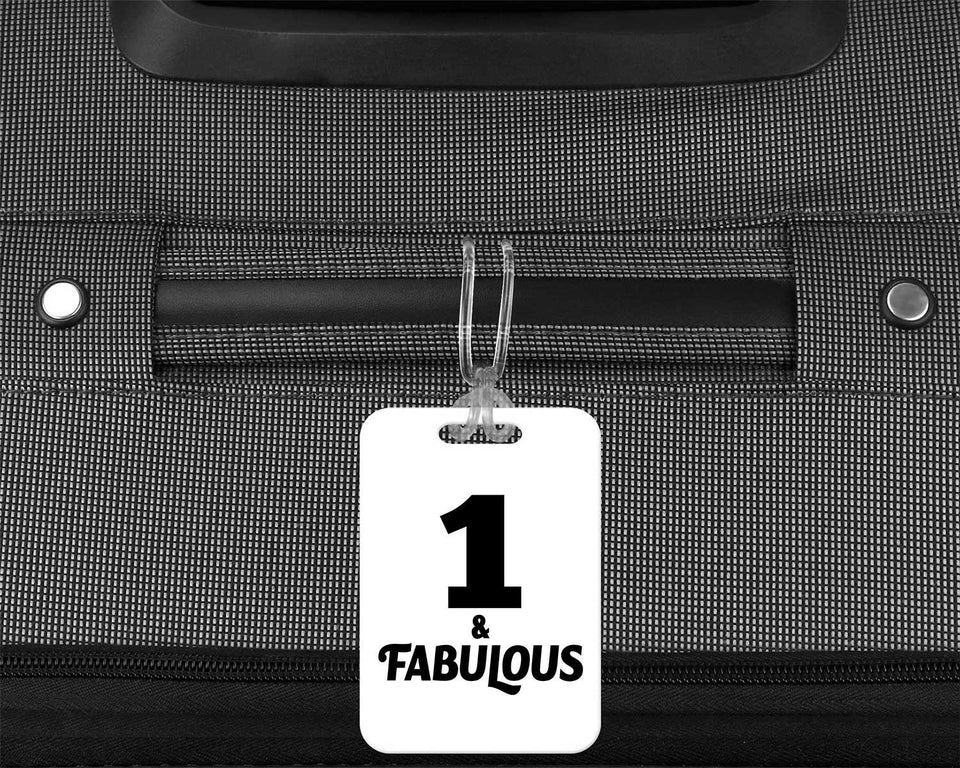 1st Birthday 1 & Fabulous - Luggage Bag Tag