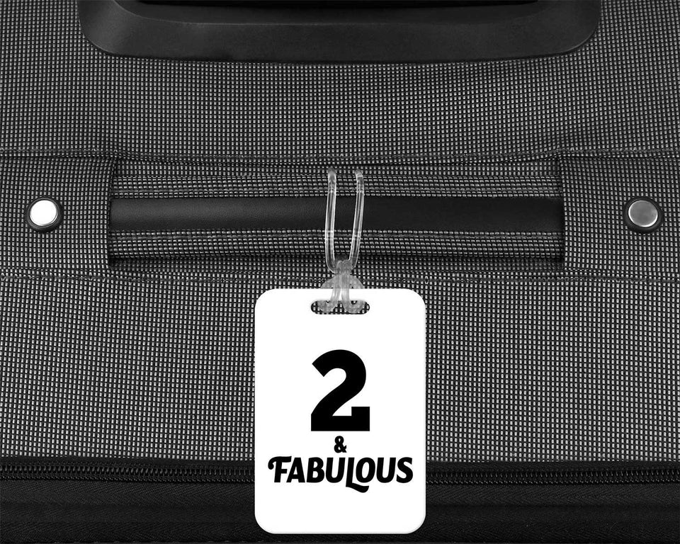2nd Birthday 2 & Fabulous - Luggage Bag Tag