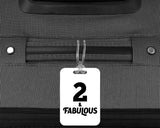 2nd Birthday 2 & Fabulous - Luggage Bag Tag