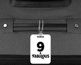 9th Birthday 9 & Fabulous - Luggage Bag Tag
