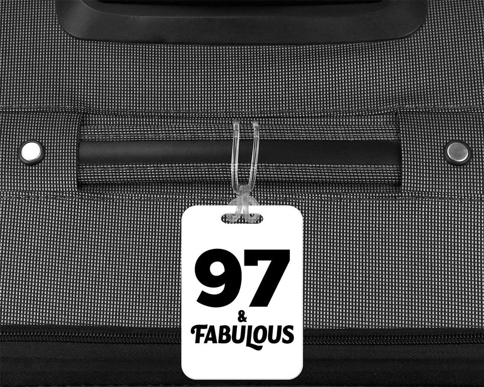 97th Birthday 97 & Fabulous - Luggage Bag Tag