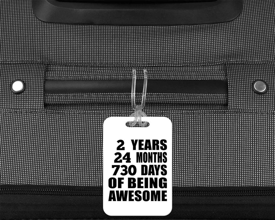 2nd Birthday 2 Years 24 Months 730 Days Of Awesome - Luggage Bag Tag