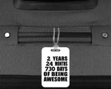 2nd Birthday 2 Years 24 Months 730 Days Of Awesome - Luggage Bag Tag