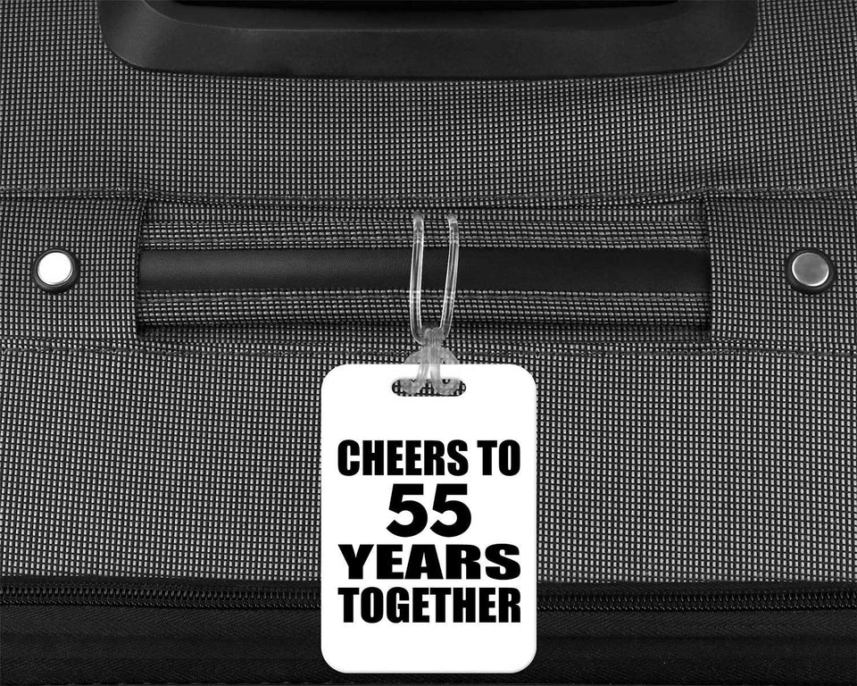 55th Anniversary Cheers To 55 Years Together - Luggage Bag Tag