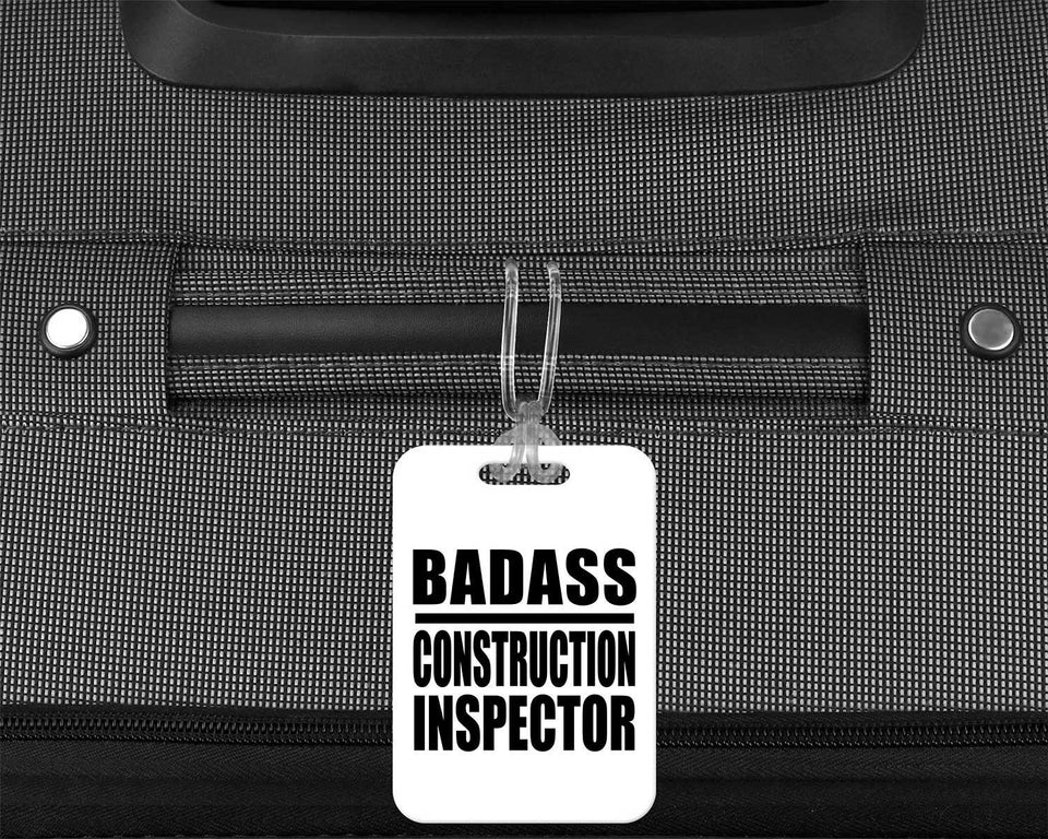 Badass Construction Inspector - Luggage Bag Tag