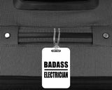 Badass Electrician - Luggage Bag Tag